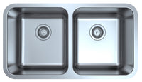 Otus Double Bowl Undermount Sink   822mm