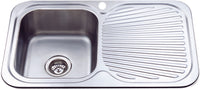 Cora Single Bowl Single Drainer Sink LHB 780mm