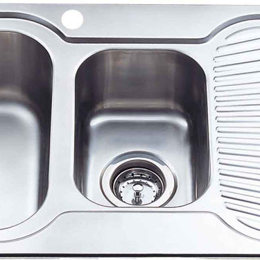 Cora 1 & 1/2 Bowl Single Drainer Sink RHB  980mm