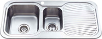 Cora 1 & 1/2 Bowl Single Drainer Sink LHB 980mm