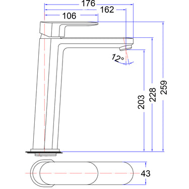 Cora Basin Mixer High Rise