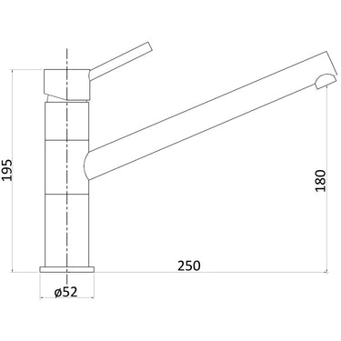 Otus  Pin Handle  Sink Mixer Lead Free