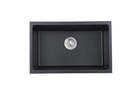 Cora Black Undermount  Granite Sink 680x430x230