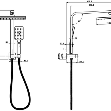 Sando Shower Set Mini Multifunction