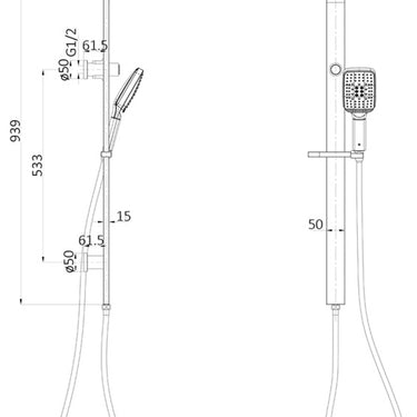 Sando Shower Set Multifunction