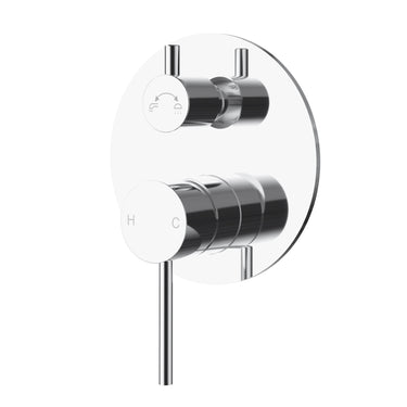 Otus Slimline Wall Mixer Diverter Trim Kit Chrome