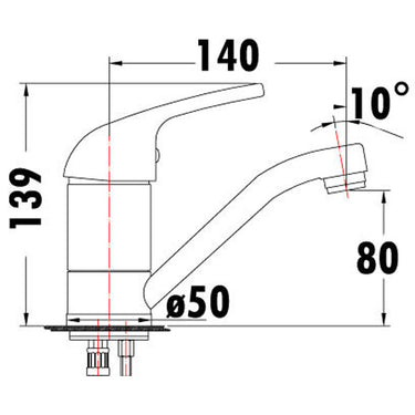 Ruby Ii Swivel  Basin  Mixer Lead Free