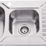 Eden 1 & 3/4 Bowl Single Drainer Sink LHB 1080mm