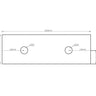 Rock Plate Stone 1500x465x15 Amani Grey - Above Counter No Taphole