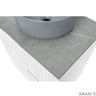 Rock Plate Stone 750x465x15 Amani Grey - Above Counter No Taphole