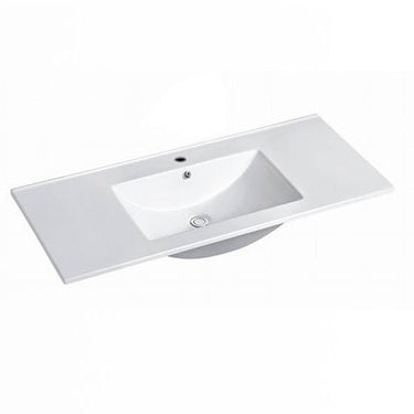 Slim Line Ceramic Top 900x460x170 with Taphole & Overflow