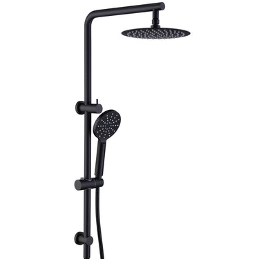 Matte Black - Vetto Twin Shower Combo Top Inlet